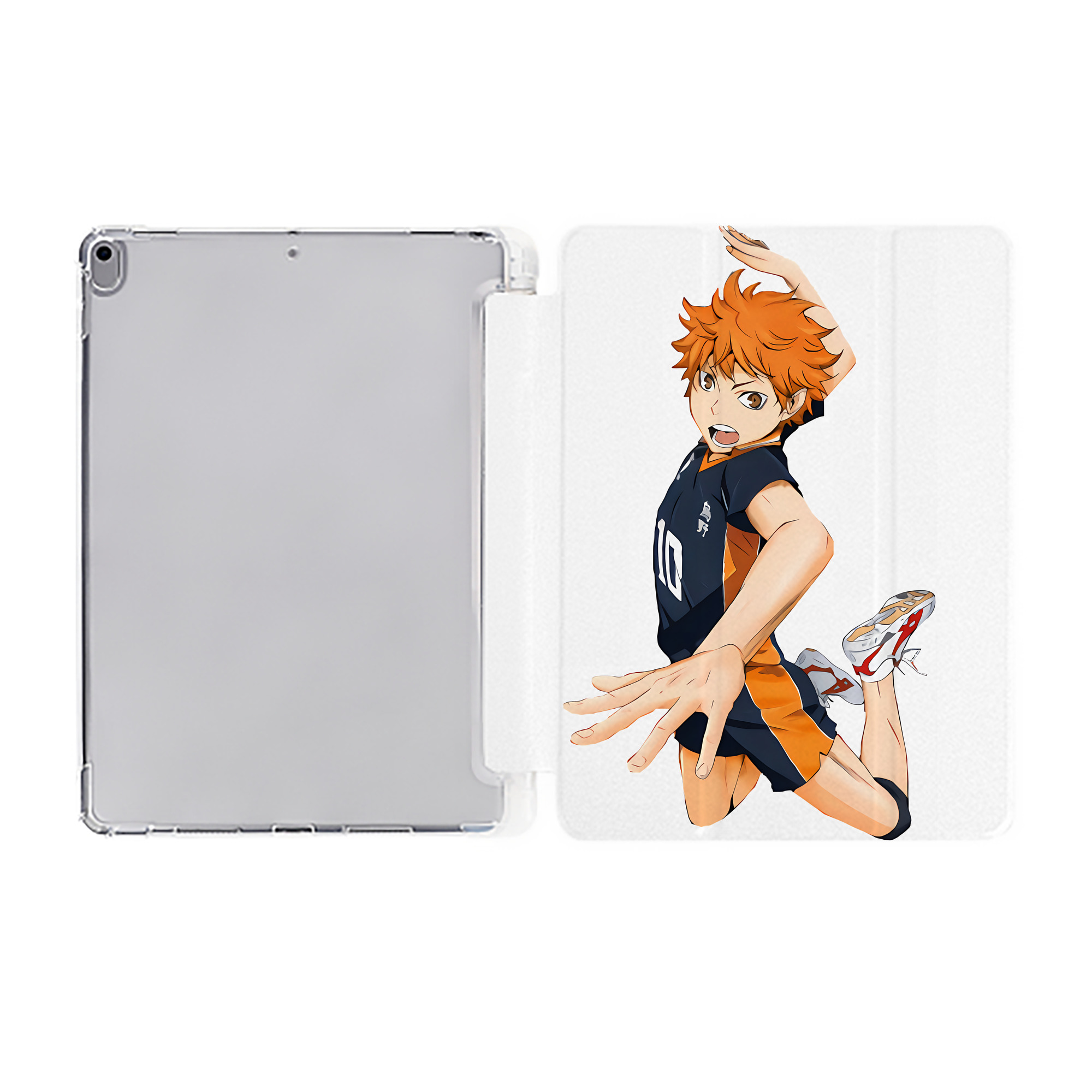 （画像用） ハイキュー!! Haikyu!! IPad ケース ペン収納付き 三つ折りスタンド PUレザー×シリコン 対応機種9.5/10.5/10.9インチ